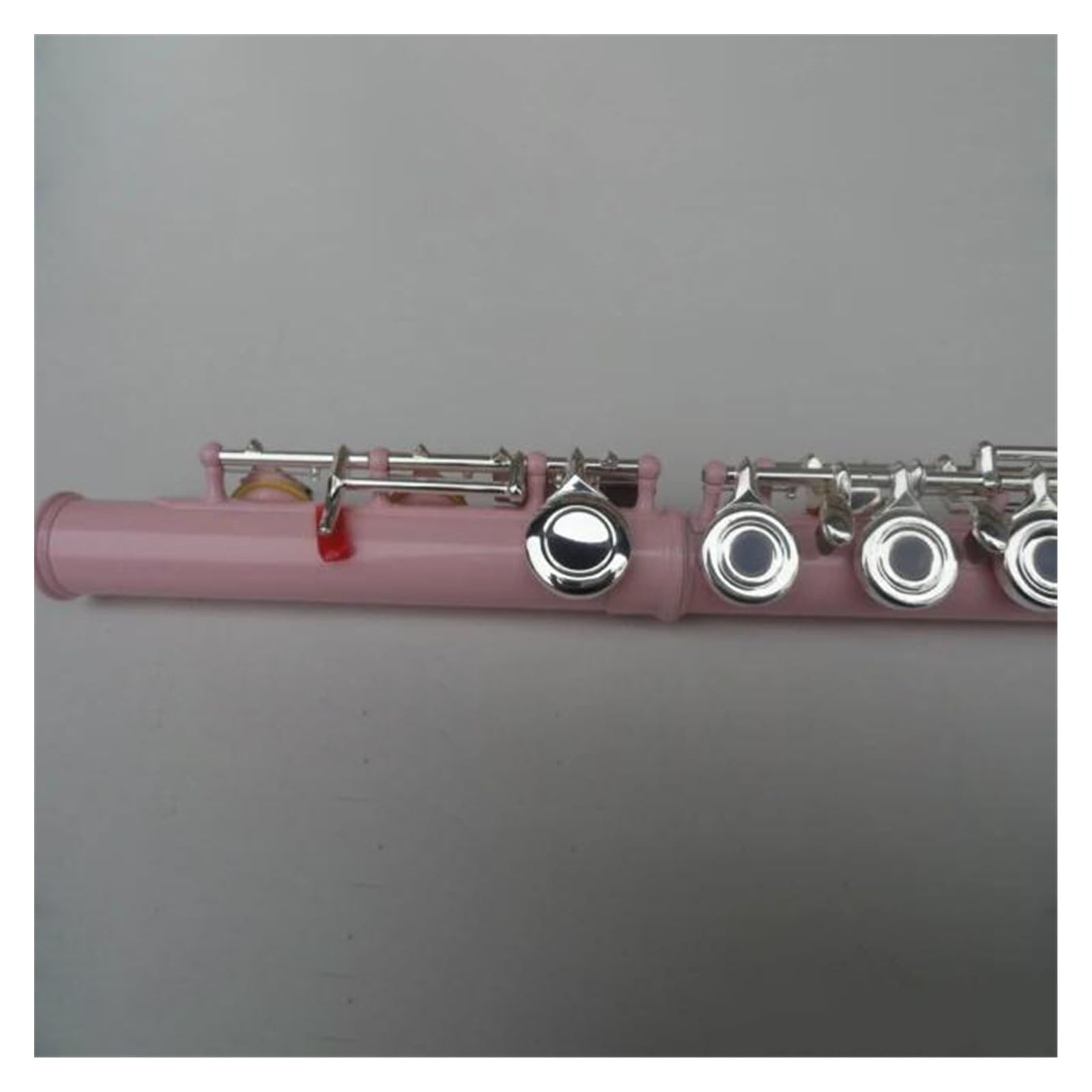 Amazon | ピンク フルート 16 穴 C トーン追加 E キイ 開き穴 シルバー